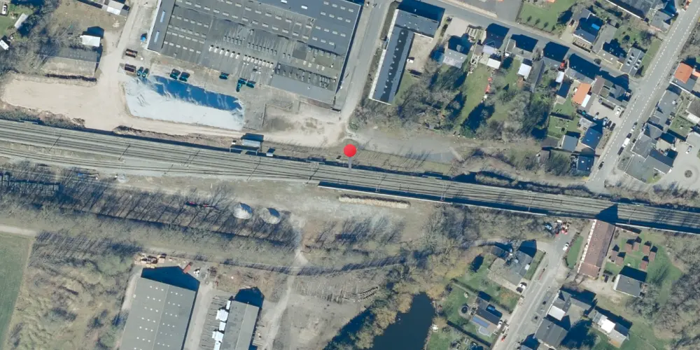 Historisk kort over Ullerslev Teknisk Station Historisk kort over Ullerslev Teknisk Station