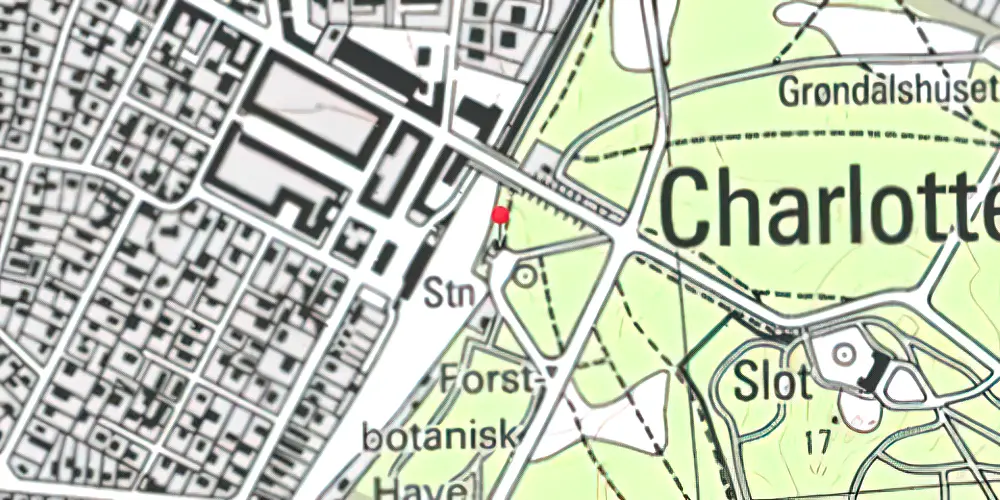 Historisk kort over Charlottenlund Øst Billetsalgssted Historisk kort over Charlottenlund Øst Billetsalgssted
