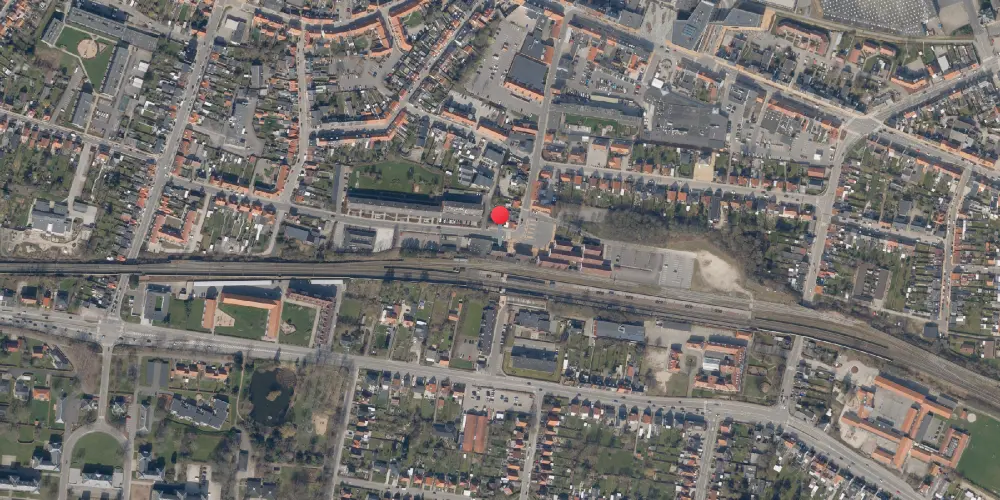 Historisk kort over Middelfart Station Historisk kort over Middelfart Station