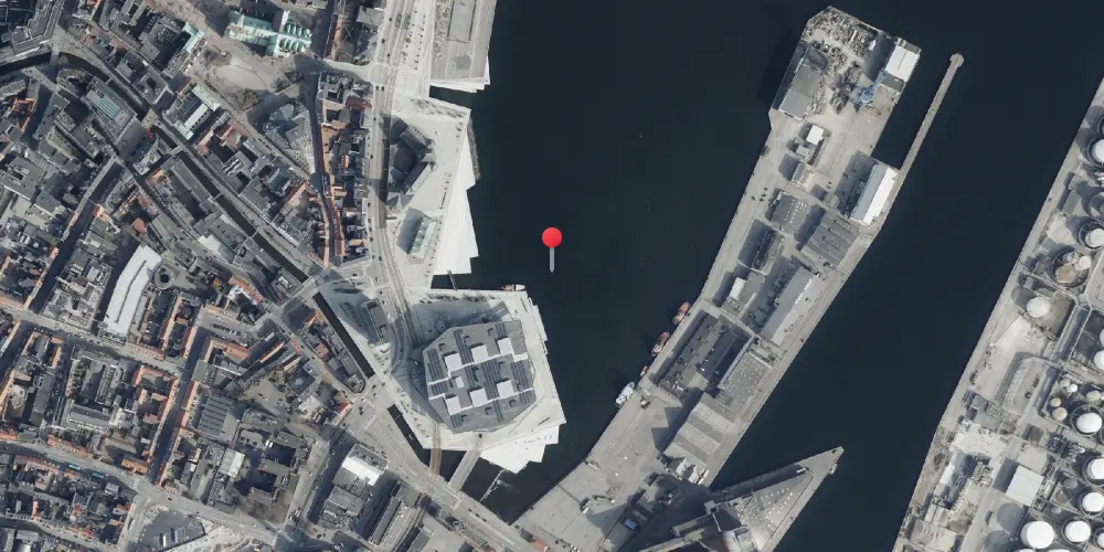 Historisk kort over Aarhus Havnestation Historisk kort over Aarhus Havnestation