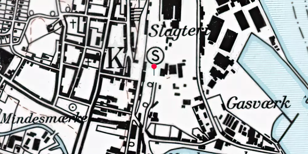 Historisk kort over Køge Station Historisk kort over Køge Station