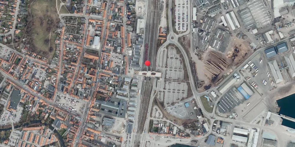 Historisk kort over Køge Station Historisk kort over Køge Station