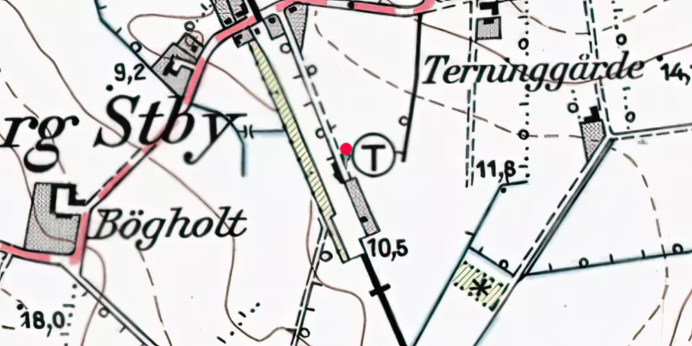 Historisk kort over Dejbjerg Trinbræt [1963-1963]