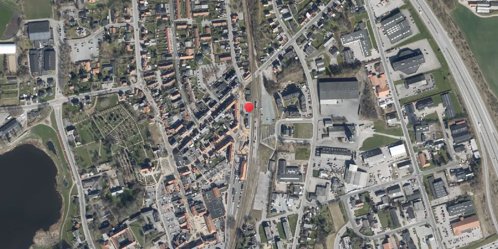 Historisk kort over Ringe Station Historisk kort over Ringe Station
