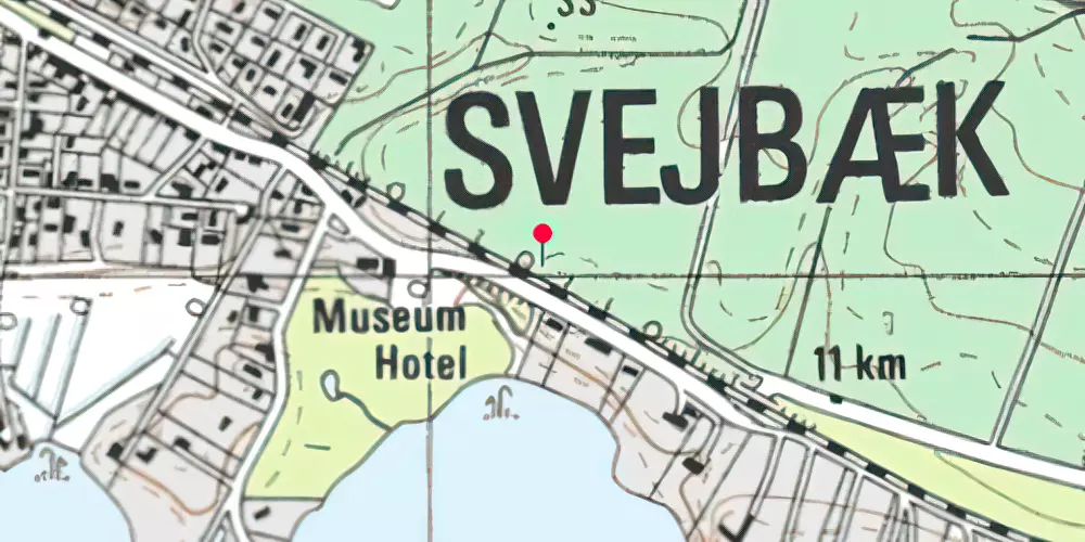 Historisk kort over Svejbæk Holdeplads [1871-1900]