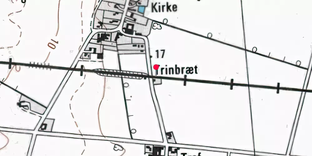 Historisk kort over Varpelev Trinbræt [1926-1983]