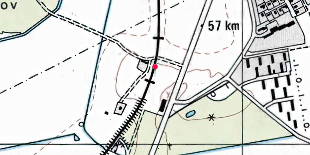 Historisk kort over Hessel Letbanestation Historisk kort over Hessel Letbanestation