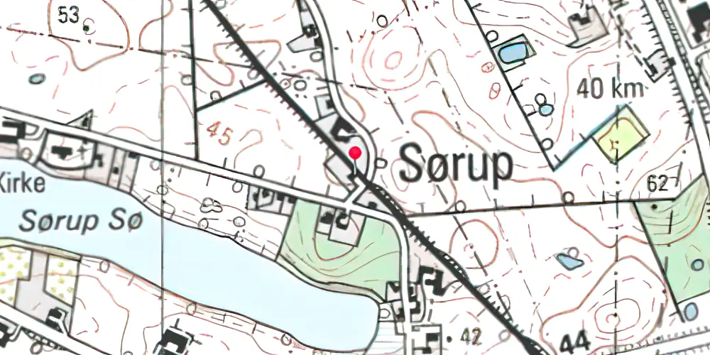 Historisk kort over Sørup Station Historisk kort over Sørup Station