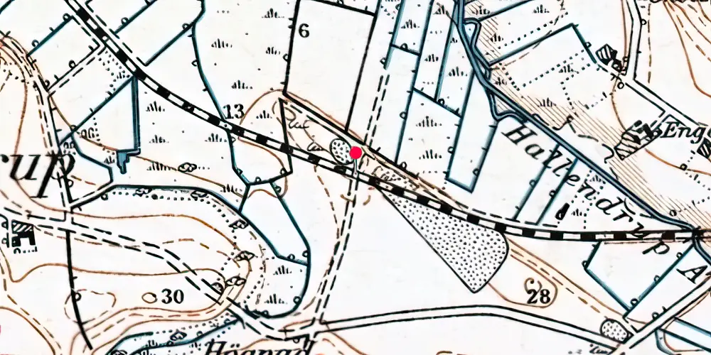 Historisk kort over Nødager Grusgrav Historisk kort over Nødager Grusgrav