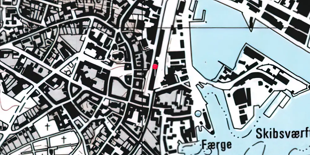 Historisk kort over Svendborg Station Historisk kort over Svendborg Station