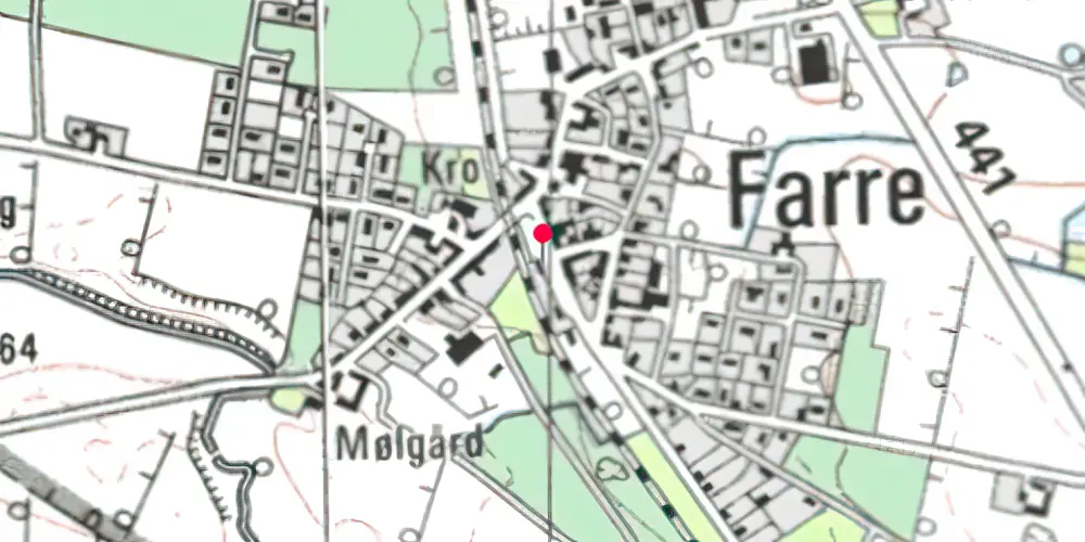 Historisk kort over Farre Holdeplads [1894-1906]