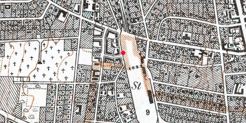 Historisk kort over Hellerup Assistancebilletsalgssted Historisk kort over Hellerup Assistancebilletsalgssted