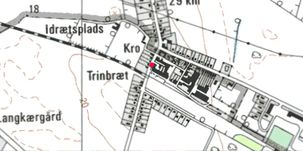 Historisk kort over Kauslunde Billetsalgssted [1877-1899]