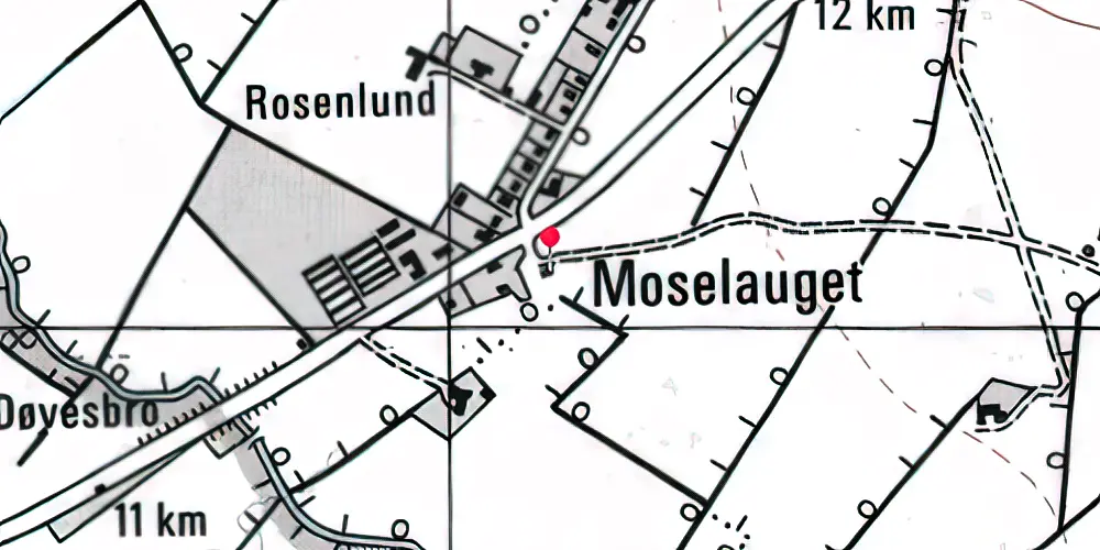 Historisk kort over Dræby Station Historisk kort over Dræby Station