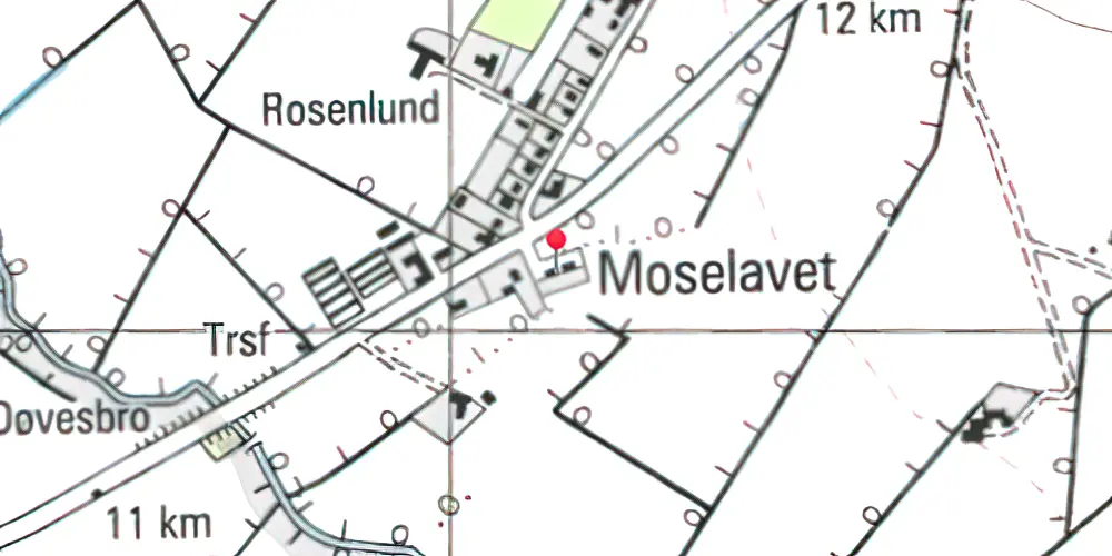 Historisk kort over Dræby Station Historisk kort over Dræby Station