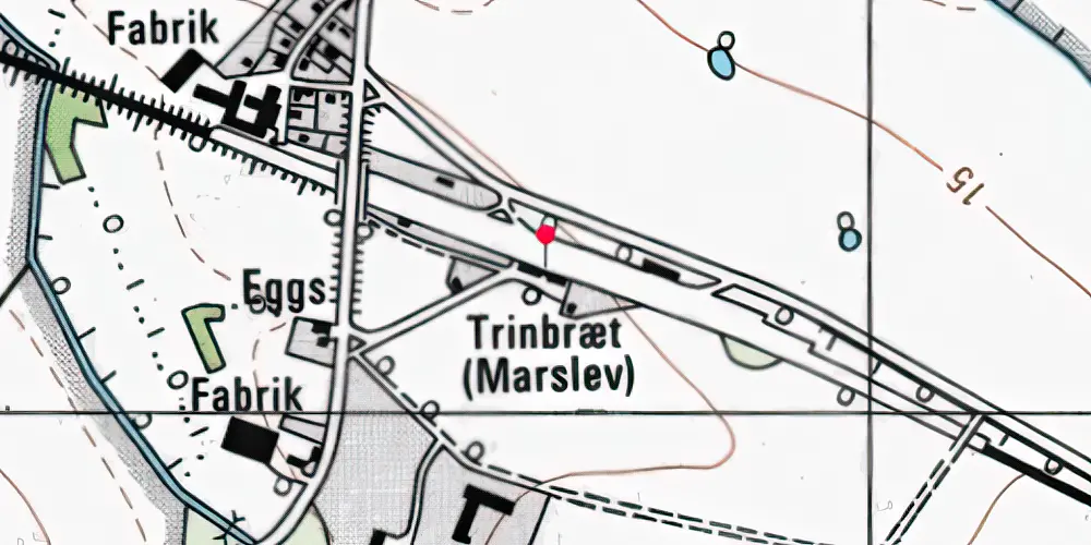 Historisk kort over Marslev Trinbræt Historisk kort over Marslev Trinbræt