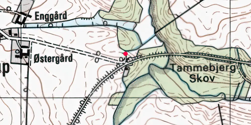 Historisk kort over Oldrup Trinbræt [1925-1927]