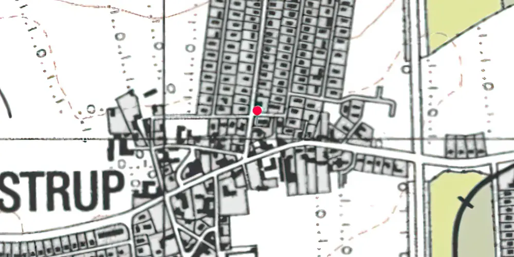 Historisk kort over Skrydstrup Billetsalgssted [1899-1908]