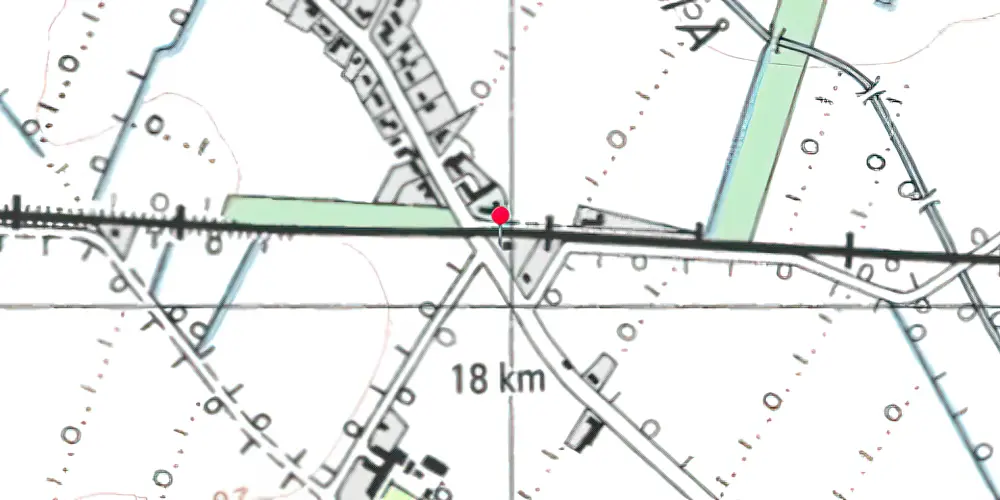 Historisk kort over Terkelsbøl Billetsalgssted [1878-1889]