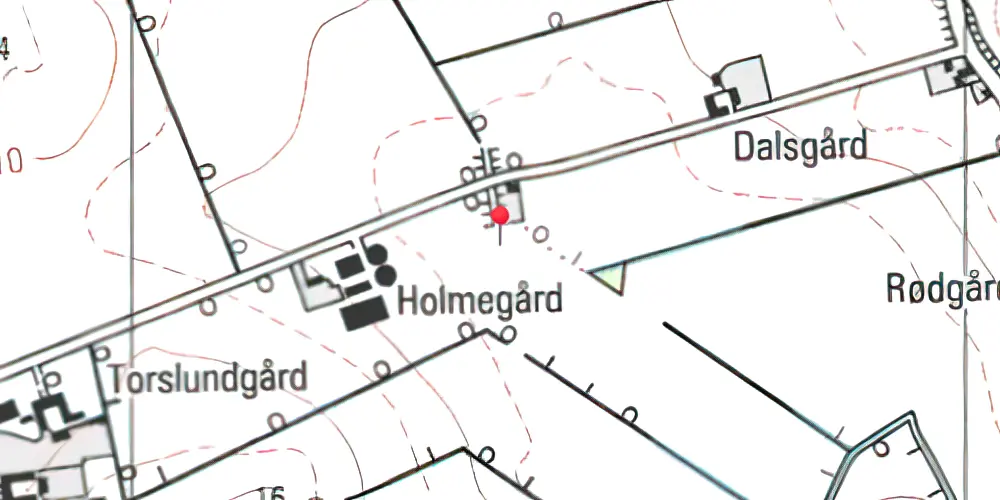 Historisk kort over Tårup Trinbræt med Sidespor Historisk kort over Tårup Trinbræt med Sidespor