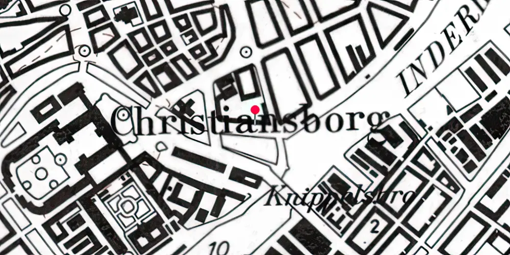 Historisk kort over Havnegade Havnebanestation Historisk kort over Havnegade Havnebanestation