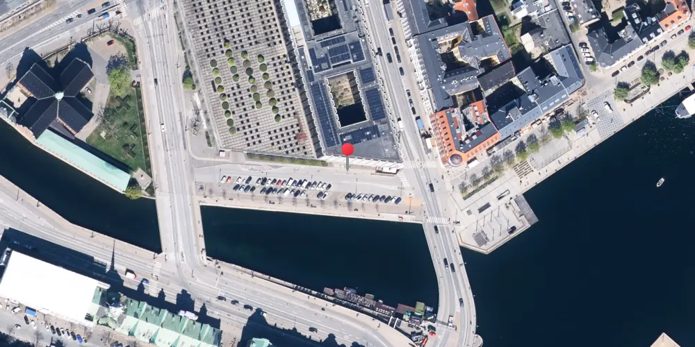 Historisk kort over Havnegade Havnebanestation Historisk kort over Havnegade Havnebanestation