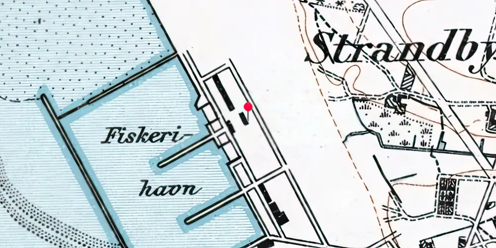 Historisk kort over Esbjerg ny Havn Godsekspeditionen Historisk kort over Esbjerg ny Havn Godsekspeditionen