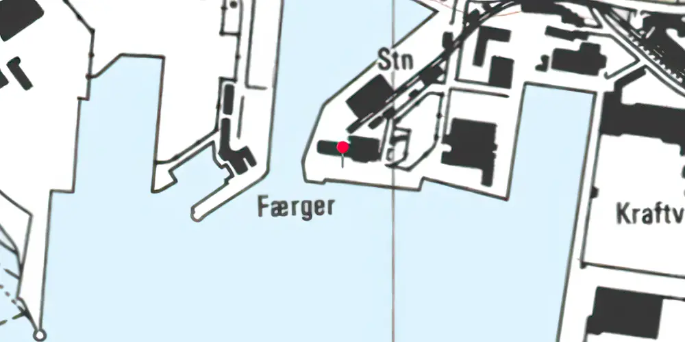Historisk kort over Esbjerg Havn Havneekspedition Historisk kort over Esbjerg Havn Havneekspedition