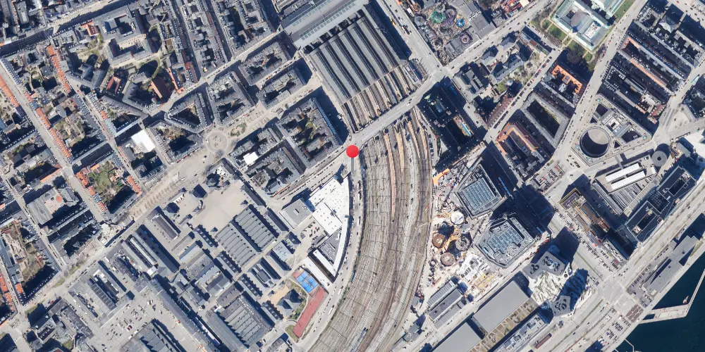 Historisk kort over Kjøbenhavns Kvægtorv Station Historisk kort over Kjøbenhavns Kvægtorv Station