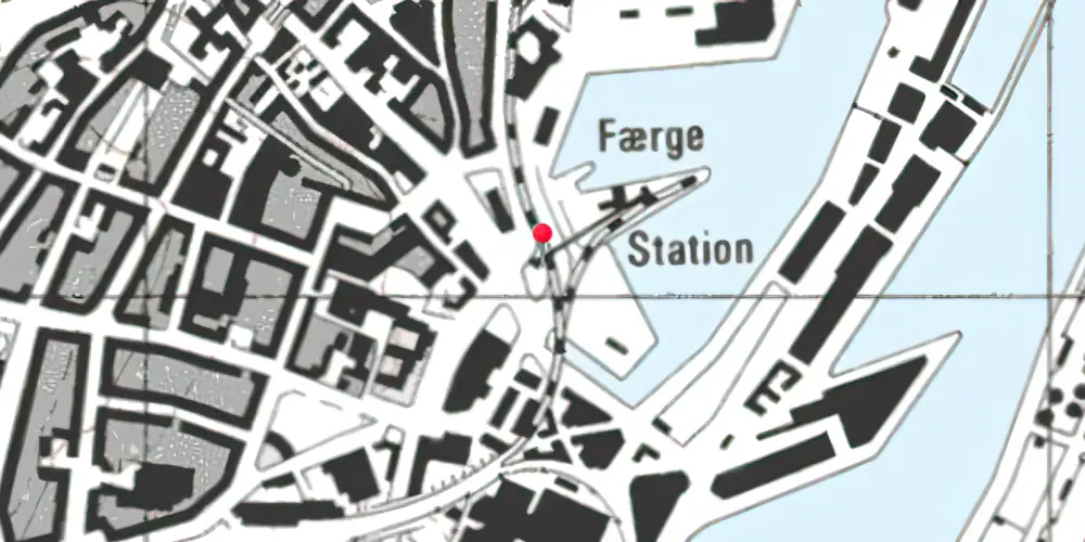 Historisk kort over Aarhus Havn Godsekspeditionen Historisk kort over Aarhus Havn Godsekspeditionen