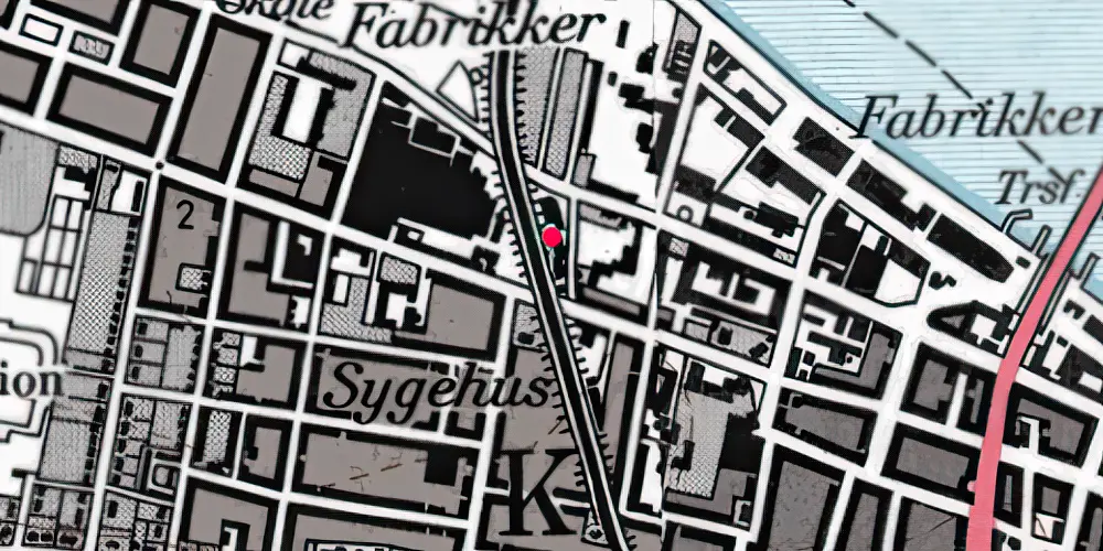 Historisk kort over Kastetvej Blokpost Historisk kort over Kastetvej Blokpost