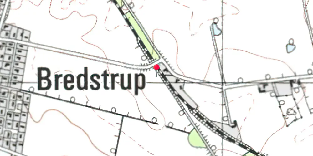Historisk kort over Stallerup Forgreningsstation Historisk kort over Stallerup Forgreningsstation