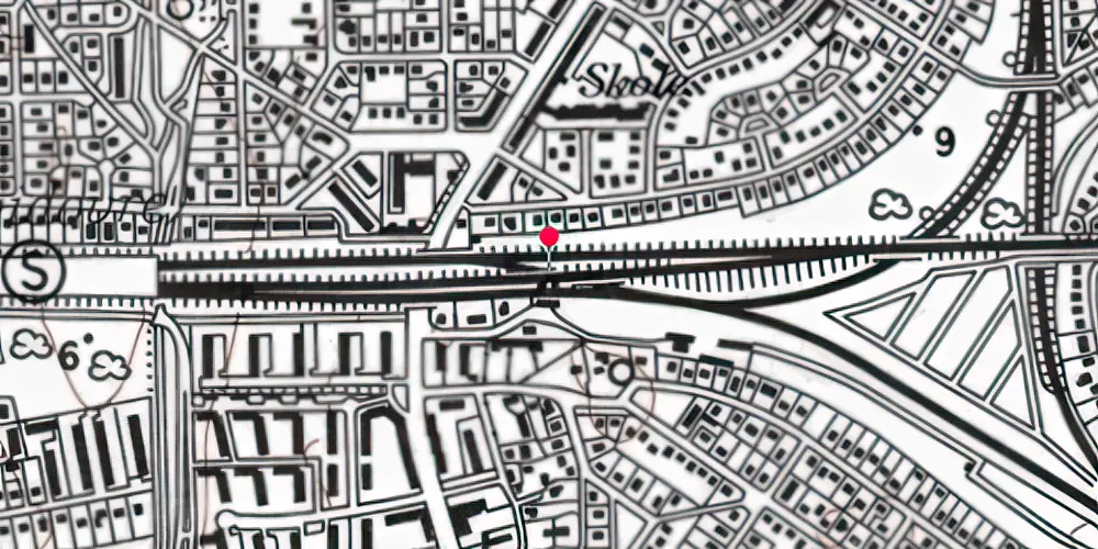 Historisk kort over Vigerslev Forgreningsstation Historisk kort over Vigerslev Forgreningsstation