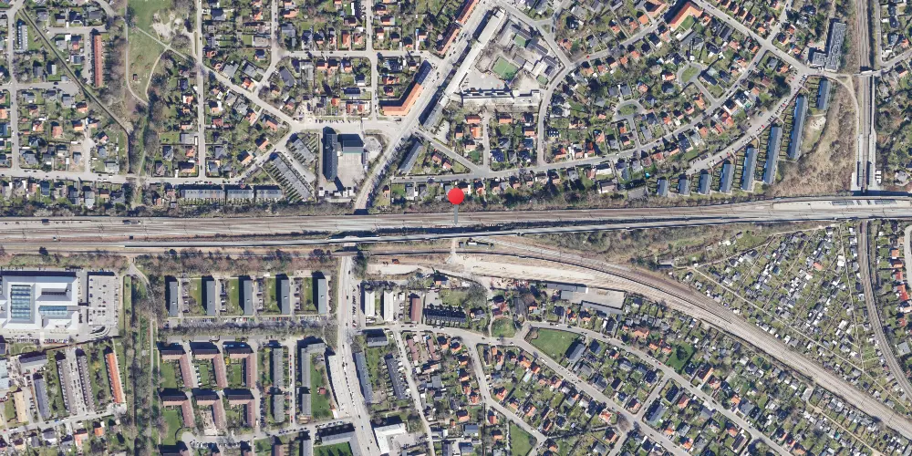 Historisk kort over Vigerslev Forgreningsstation