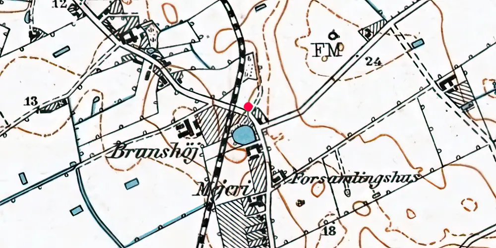 Historisk kort over Birket Vogter hus Historisk kort over Birket Vogter hus