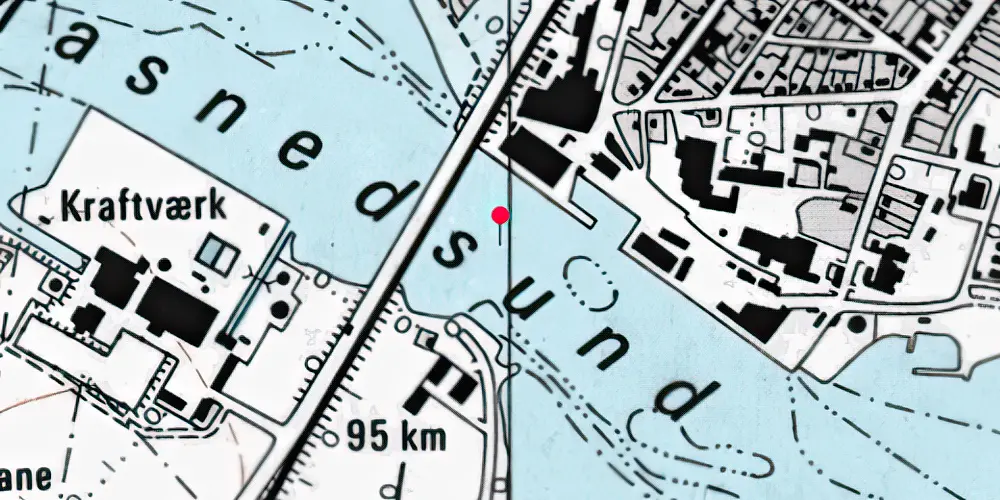 Historisk kort over Masnedsundbroen Jernbanebro Historisk kort over Masnedsundbroen Jernbanebro