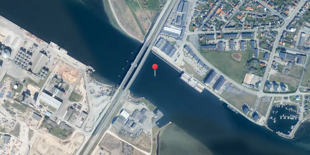 Historisk kort over Masnedsundbroen Jernbanebro Historisk kort over Masnedsundbroen Jernbanebro