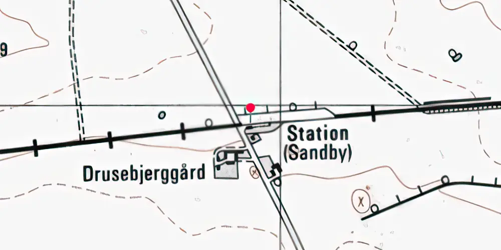 Historisk kort over Sandby Trinbræt [1899-1906]