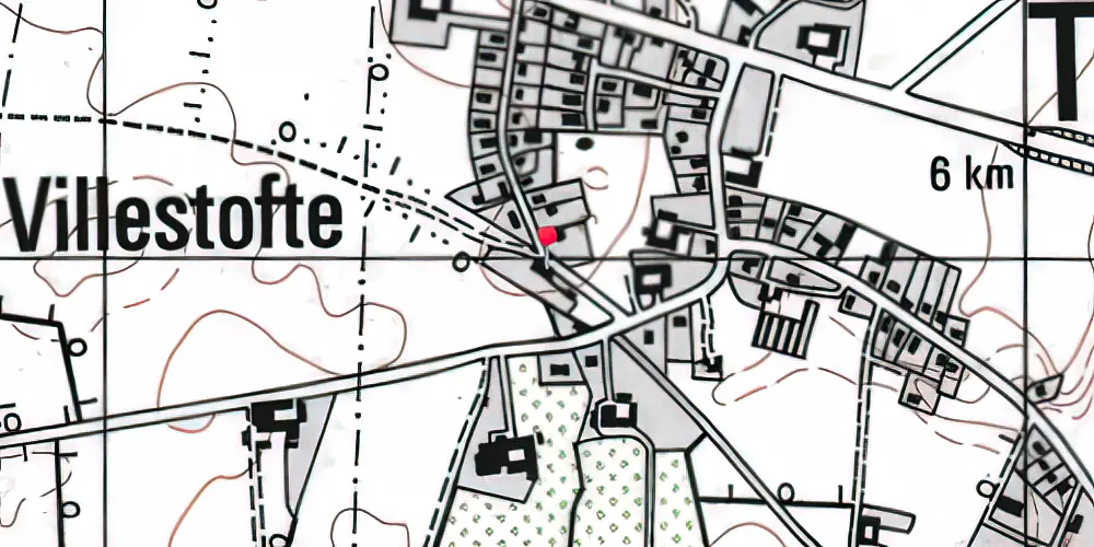Historisk kort over Villestofte Station Historisk kort over Villestofte Station