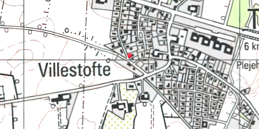 Historisk kort over Villestofte Station Historisk kort over Villestofte Station
