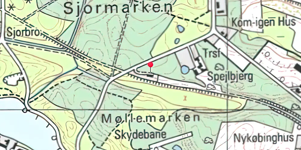 Historisk kort over Langesø Station Historisk kort over Langesø Station
