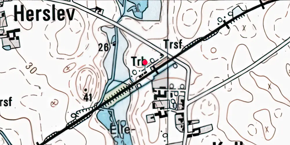 Historisk kort over Kulby Station [1901-1973]