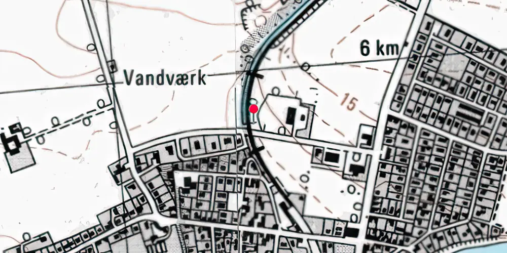 Historisk kort over Rødvig Trinbræt