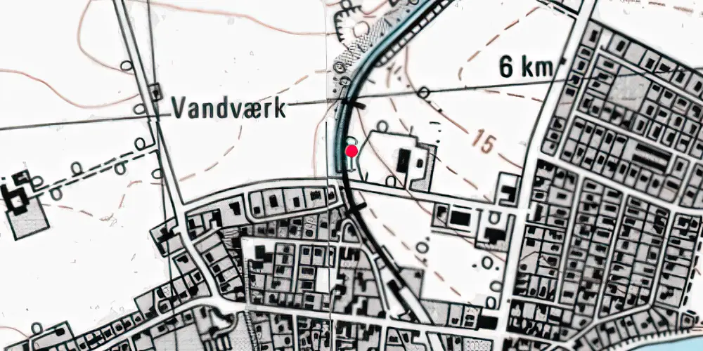 Historisk kort over Rødvig Trinbræt Historisk kort over Rødvig Trinbræt