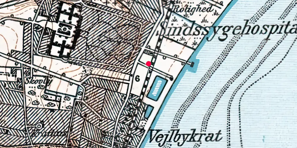 Historisk kort over Risskov Strandpark Letbanestation Historisk kort over Risskov Strandpark Letbanestation