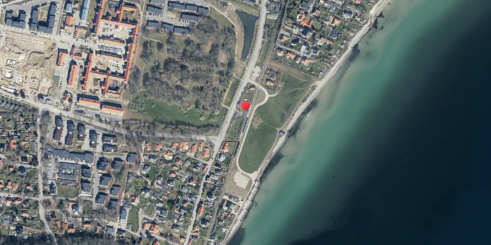Historisk kort over Risskov Strandpark Letbanestation Historisk kort over Risskov Strandpark Letbanestation