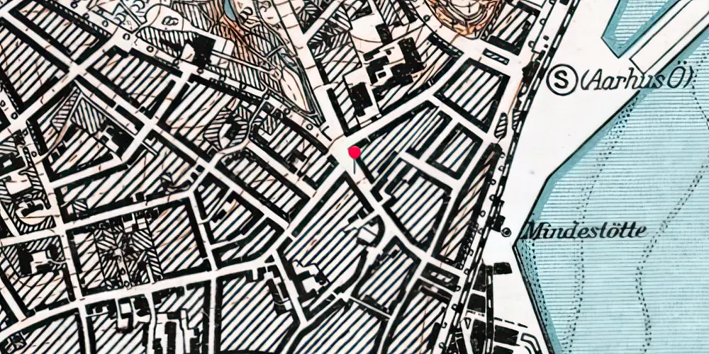 Historisk kort over Nørreport Aarhus Letbanestation Historisk kort over Nørreport Aarhus Letbanestation