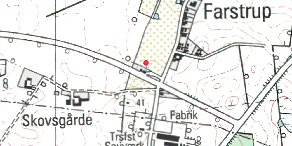 Historisk kort over Farstrup Station Historisk kort over Farstrup Station