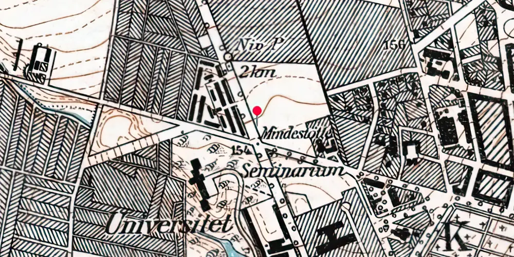 Historisk kort over Aarhus Universitet (Ringgaden) Letbanestation Historisk kort over Aarhus Universitet (Ringgaden) Letbanestation