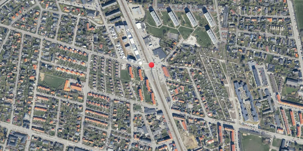 Historisk kort over Stockholmsgade Letbanestation Historisk kort over Stockholmsgade Letbanestation